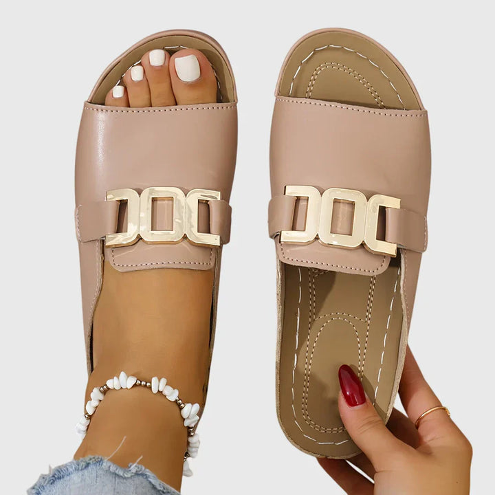 Sandales confortables à boucles