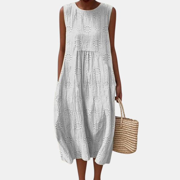 Robe d’Été Confortable Sans Manches