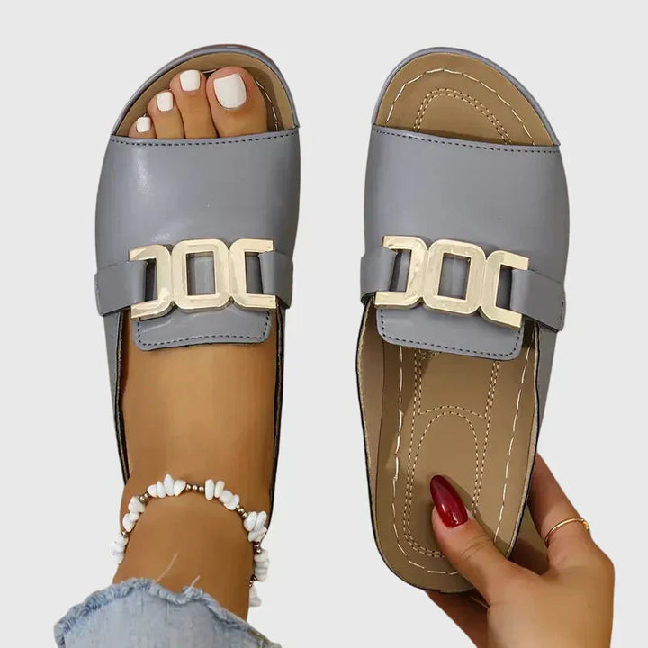 Sandales confortables à boucles